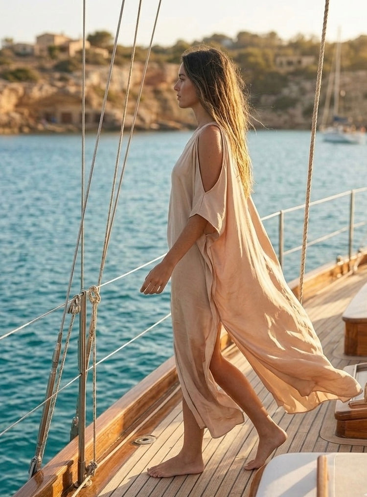 Sunshine Flow Maxi Cover-Up Dress