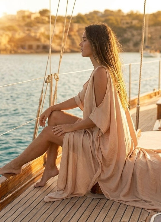 Sunshine Flow Maxi Cover-Up Dress