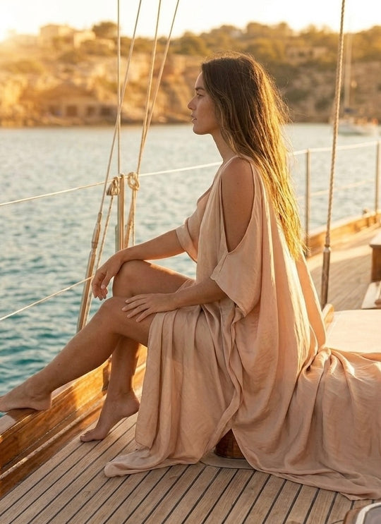 Sunshine Flow Maxi Cover-Up Dress