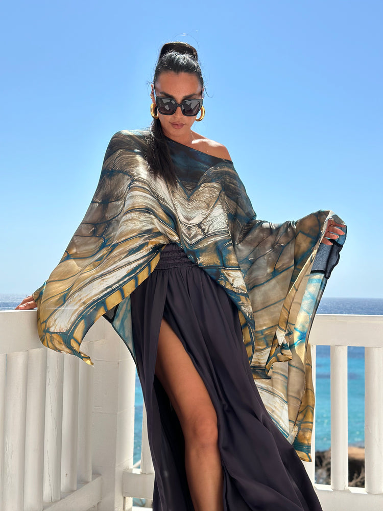 Eve  High-Waisted Flowing Maxi Skirt